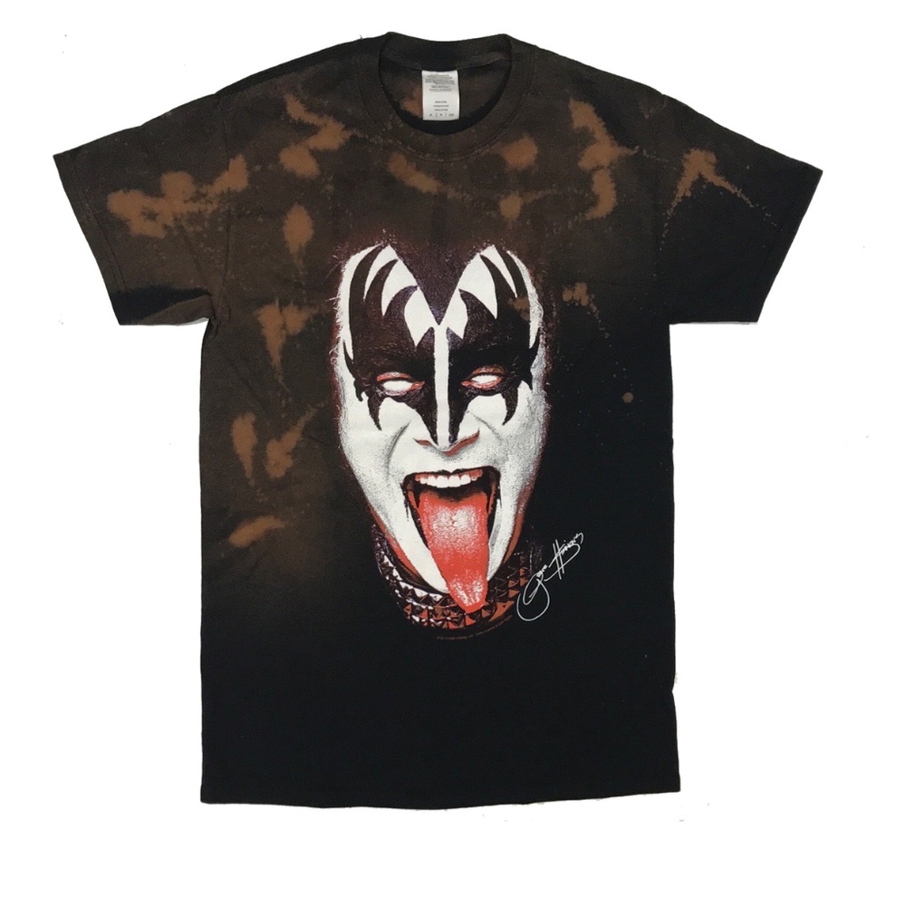Hand BleachedVintage Classic Bleached Kiss T-shirt